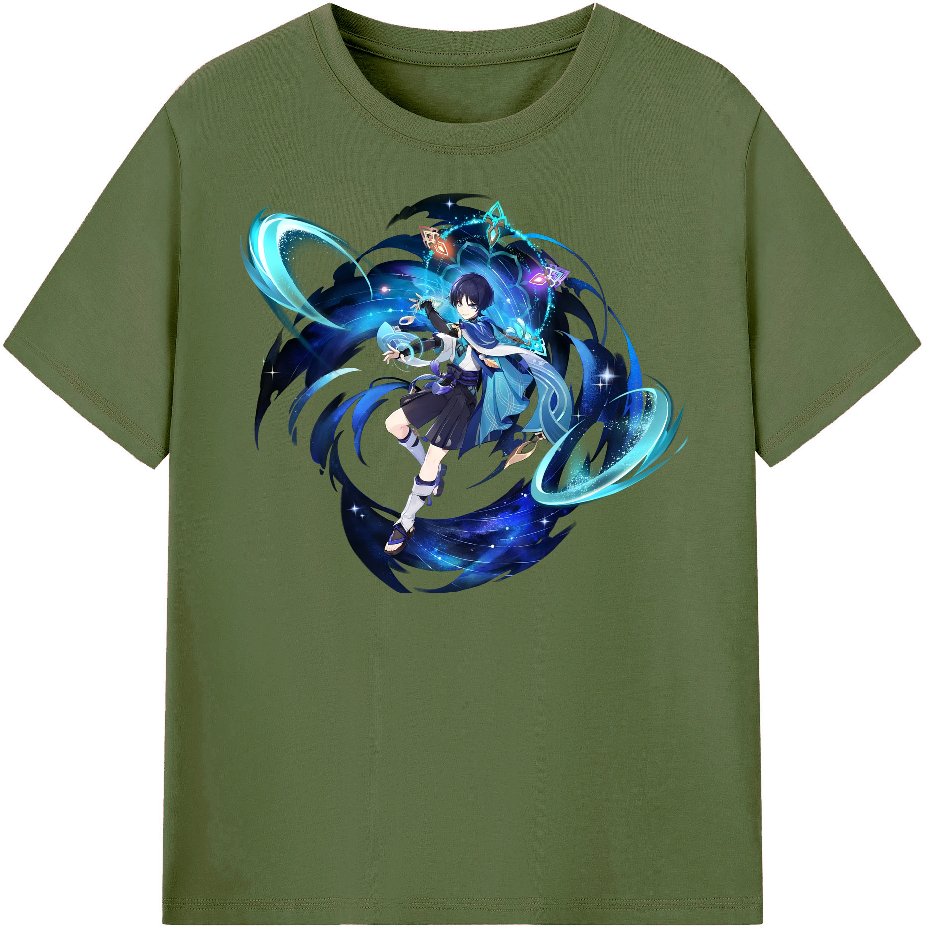 げんし神 さんペい genshin Sanpei 綿100％半袖Tシャツ（フロントプリント）